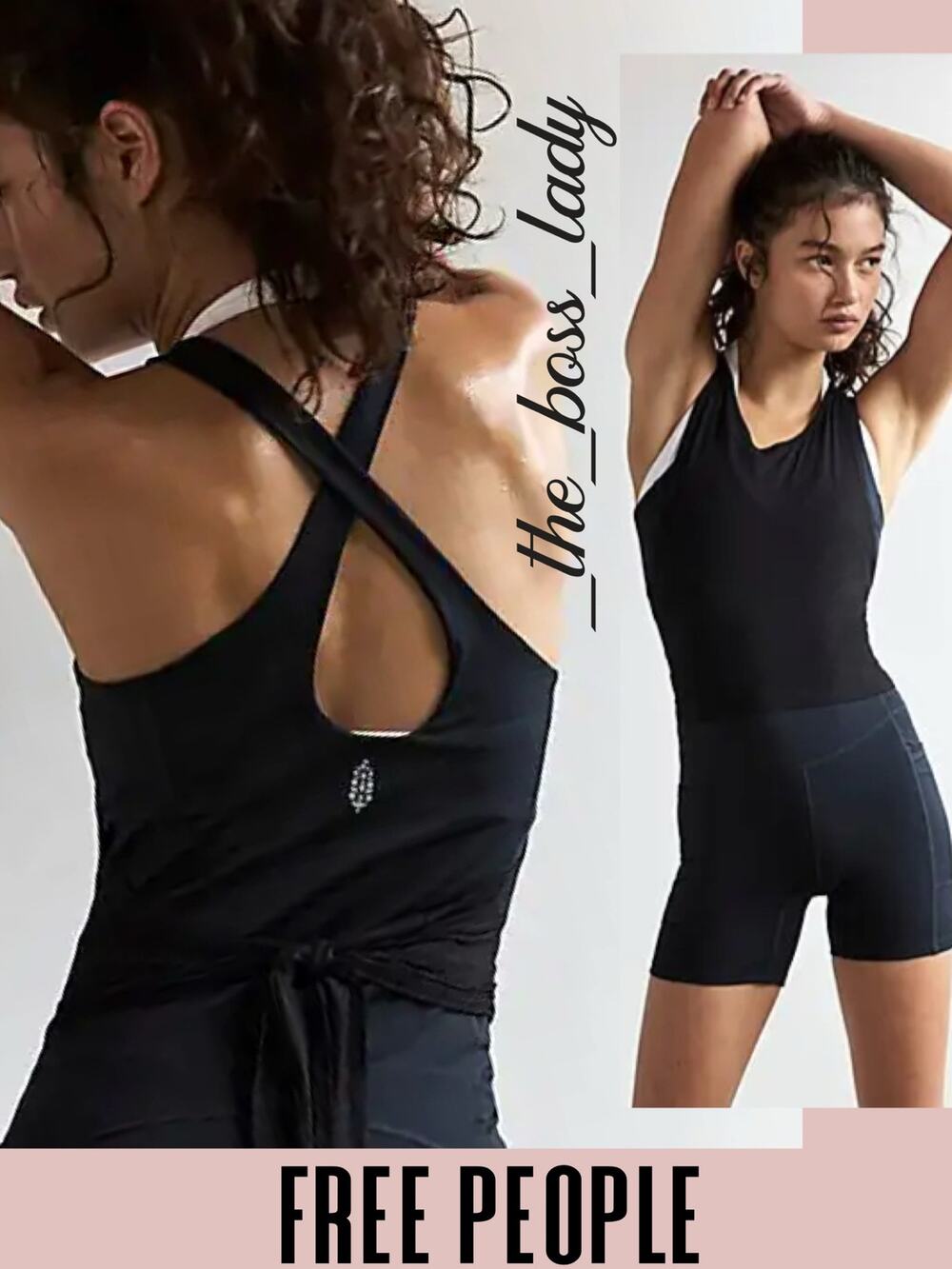 Free People romper one-piece runsie jumpsuit Movement activewear workout XS